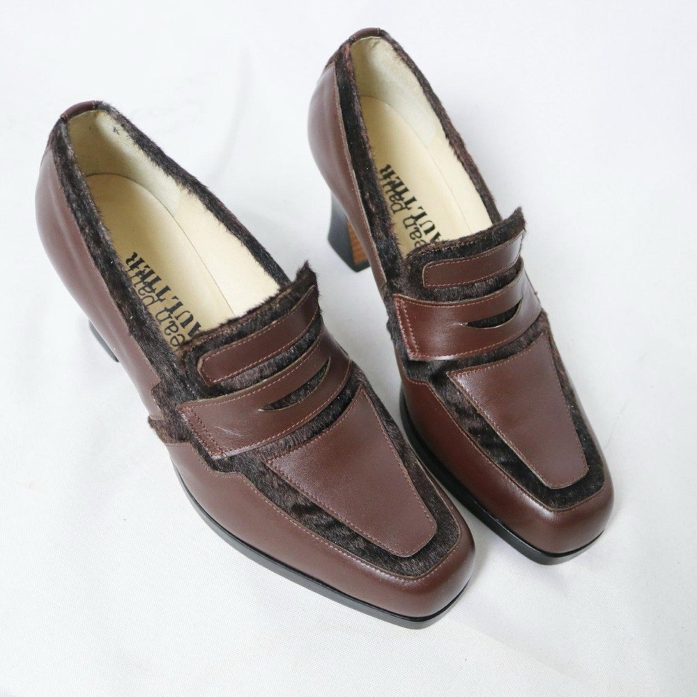 RARE vtg Jean Paul Gaultier heeled loafers